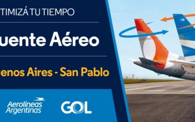 Un puente aéreo a San Pablo con Aerolíneas Argentinas y GOL